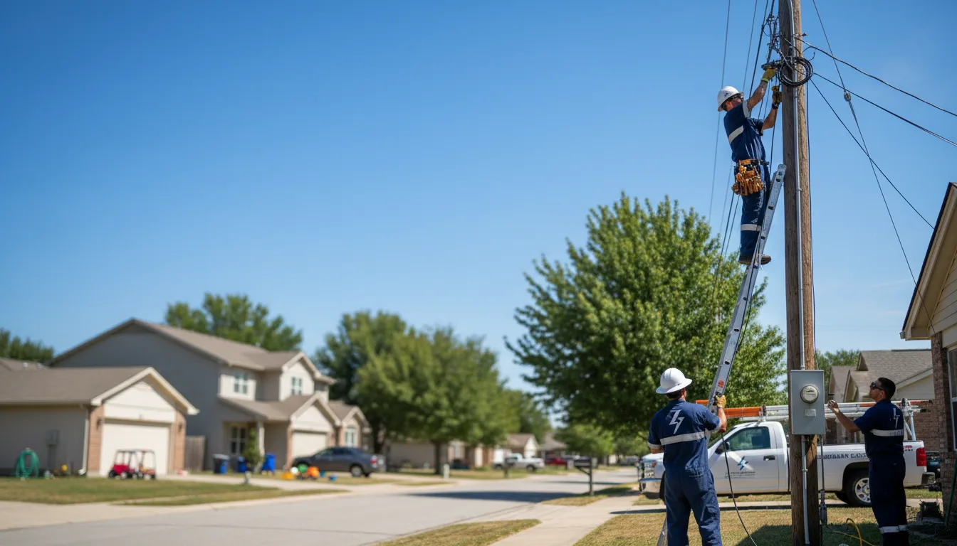 Residential electrician providing installation services in Kasbeer, IL